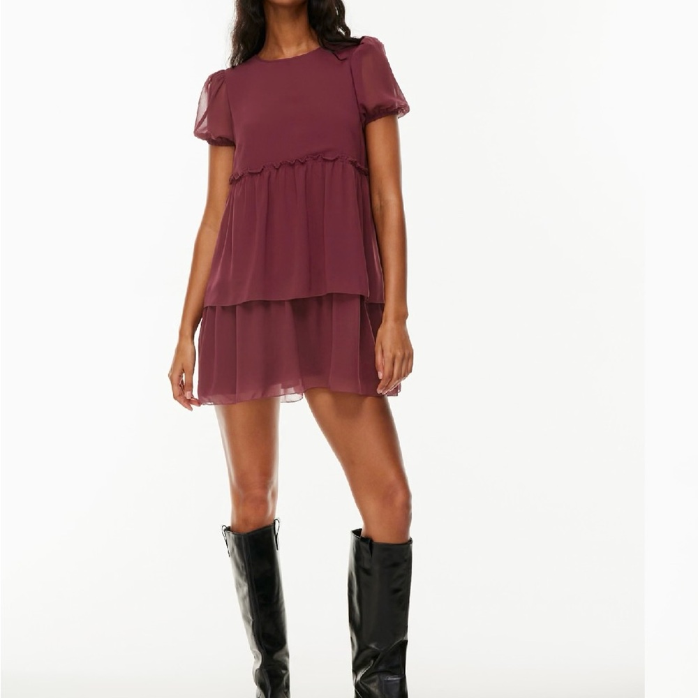 Sunday Best Red Tiered Babydoll Dress